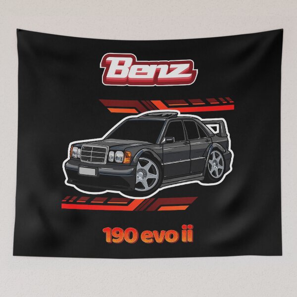 Item preview, Benz 190 evo ii cartoon designed and sold by itsTheBugz.