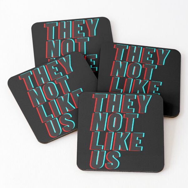 Item preview, They Not Like Us Glitch Typography designed and sold by FamousArtDesign.
