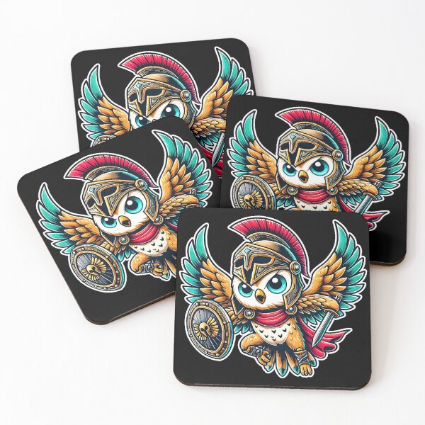 Item preview, Spartan Owl in Flight with Shield designed and sold by lAnJefurtifeu.