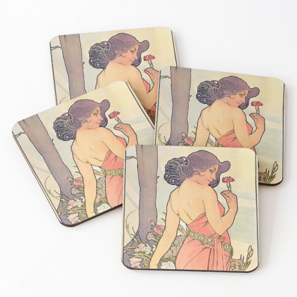 Item preview, Alphonse Mucha The Flowers Carnation 1898 designed and sold by maniacfitness.
