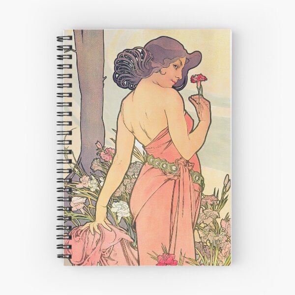 Item preview, Alphonse Mucha The Flowers Carnation 1898 designed and sold by maniacfitness.