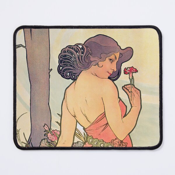 Item preview, Alphonse Mucha The Flowers Carnation 1898 designed and sold by maniacfitness.