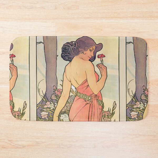 Item preview, Alphonse Mucha The Flowers Carnation 1898 designed and sold by maniacfitness.