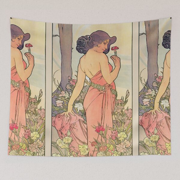 Item preview, Alphonse Mucha The Flowers Carnation 1898 designed and sold by maniacfitness.