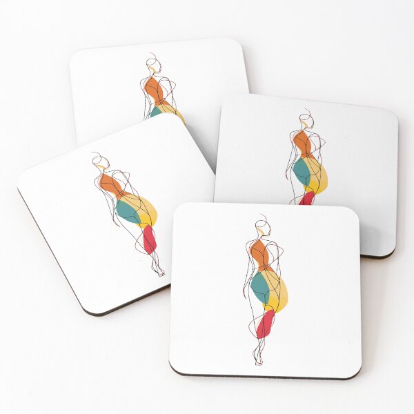 Item preview, Modern Abstract Female Line Art - Minimalist Body Drawing, Contemporary Wall Decor designed and sold by House Of Roza.
