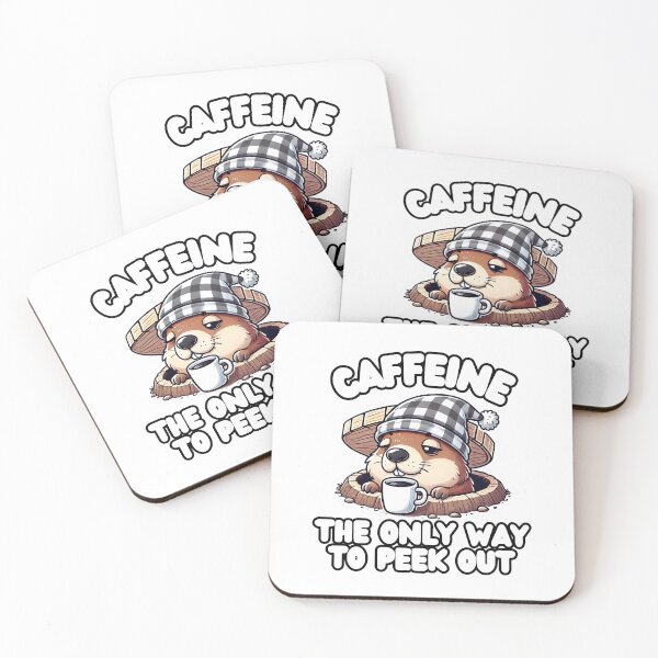 Item preview, Caffeine: The only way to peek out designed and sold by CuteAndCozyTees.