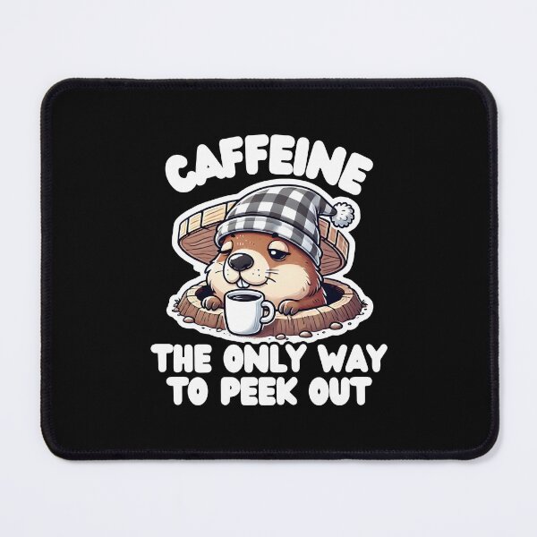 Item preview, Caffeine: The only way to peek out designed and sold by CuteAndCozyTees.