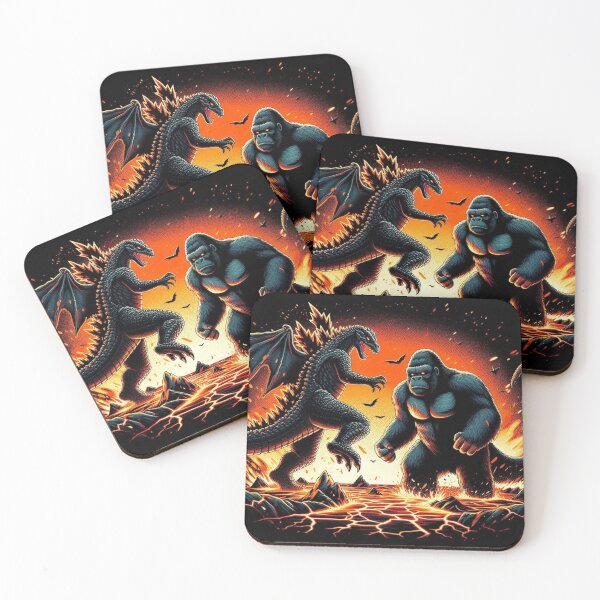 Item preview, King Kong Vs Godzilla monsters Lava designed and sold by Theriddler1.