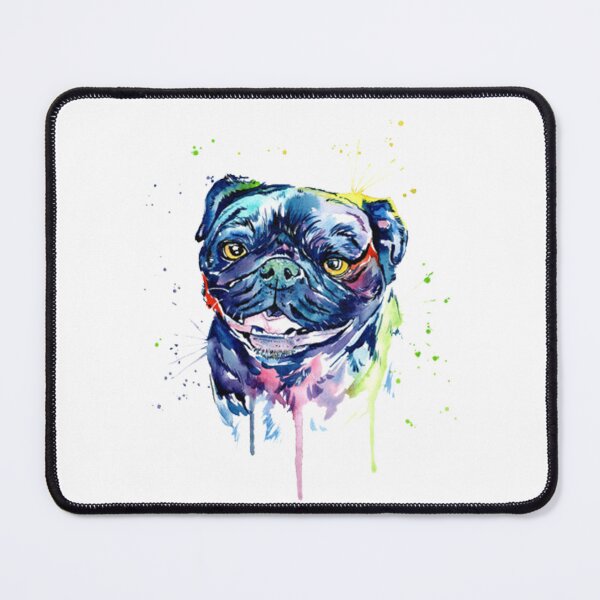 Item preview, Pug Dog Art Colourful designed and sold by doodIllustrate.