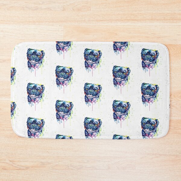 Item preview, Pug Dog Art Colourful designed and sold by doodIllustrate.