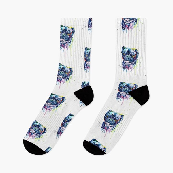 Item preview, Pug Dog Art Colourful designed and sold by doodIllustrate.