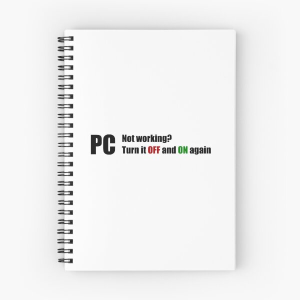 Item preview, PC Not working? Turn it OFF and ON again, designed and sold by coyoteink.