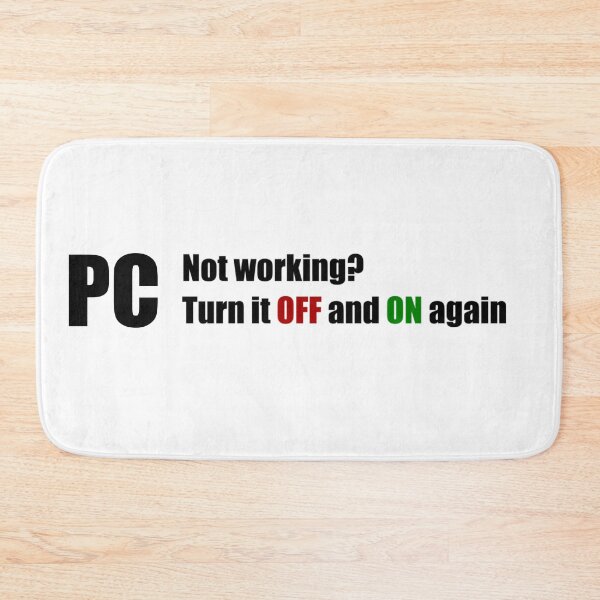 Item preview, PC Not working? Turn it OFF and ON again, designed and sold by coyoteink.