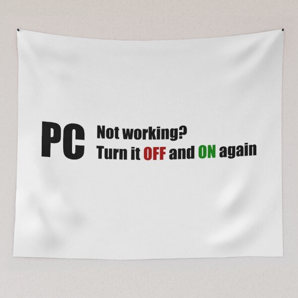 Item preview, PC Not working? Turn it OFF and ON again, designed and sold by coyoteink.