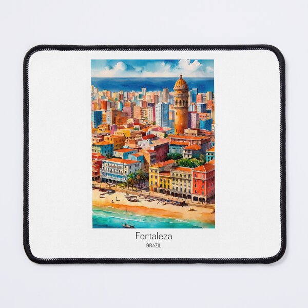 Item preview, Fortaleza brazil vintage poster designed and sold by paulrommer.