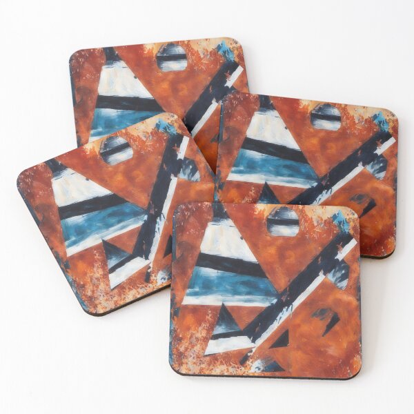 Item preview, Abstract Rusty Triangle Odd Art designed and sold by Duckmoo Art.