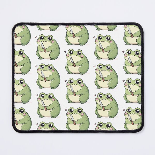 Item preview, Threatening stabby Frog Aura with a knife Sticker designed and sold by TheArtOfRanda.