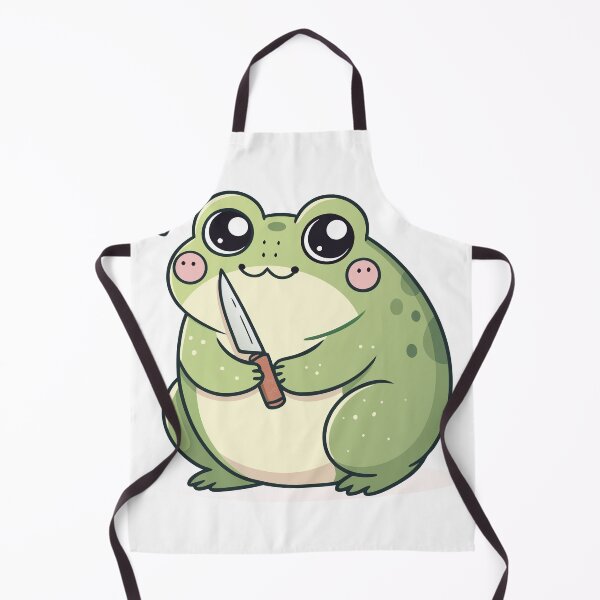 Item preview, Threatening stabby Frog Aura with a knife Sticker designed and sold by TheArtOfRanda.