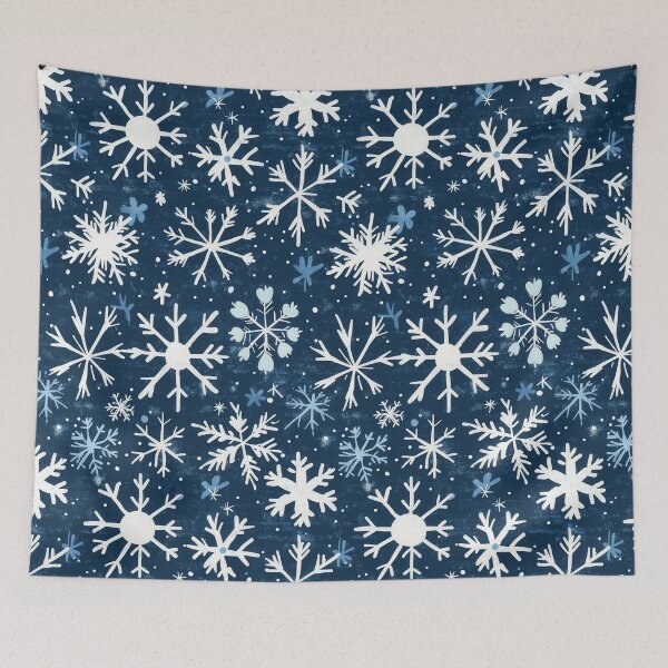 Item preview, Artistic Snowflake Patterns in Cool Tones designed and sold by Piotrek0001.