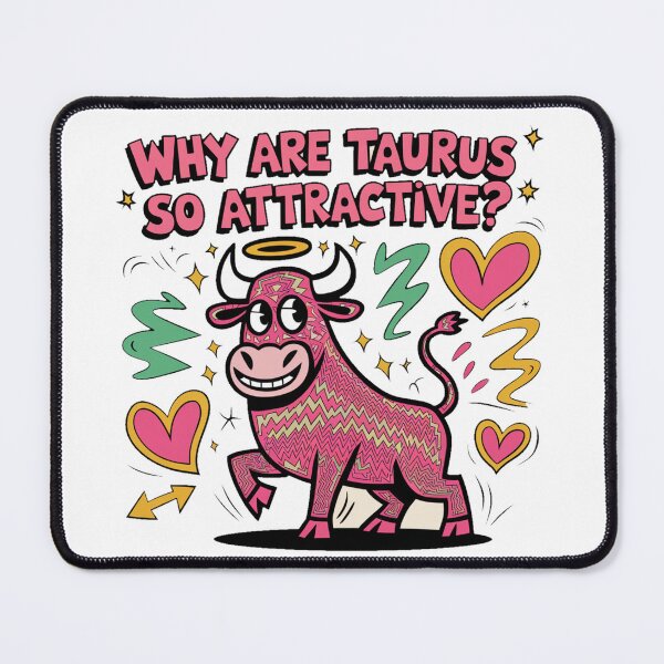 Item preview, Taurus Zodiac Popart - Funny "Why Are Taurus So Attractive? Pop Art Tee" designed and sold by stickercuffs.