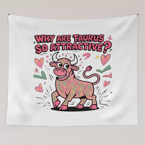 Item preview, Taurus Zodiac Popart - Funny "Why Are Taurus So Attractive? Pop Art Tee" designed and sold by stickercuffs.
