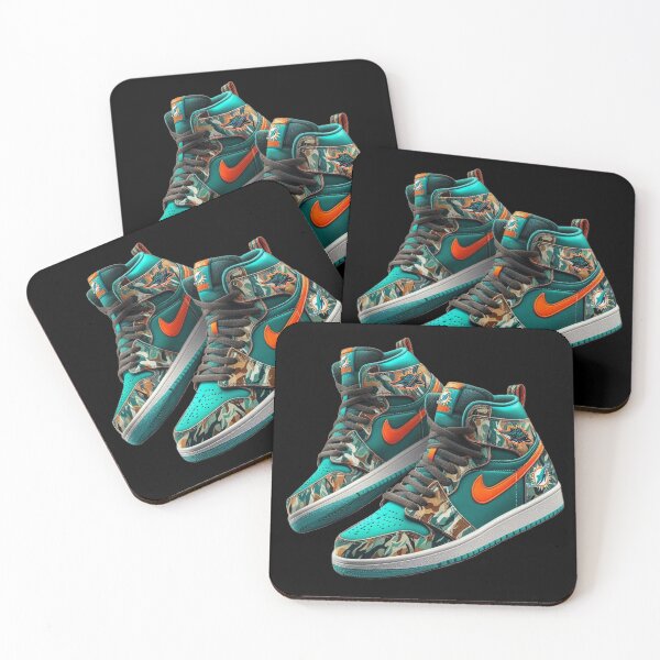Item preview, Dolphins themed sneakers artwork designed and sold by Theriddler1.