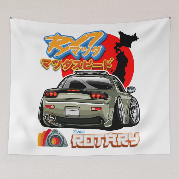 Item preview, Mazda RX7 slammed Rotary  designed and sold by itsTheBugz.