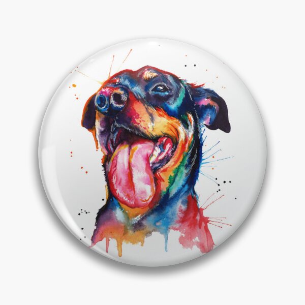 Item preview, Rottweiler Dog Colorful Art designed and sold by doodIllustrate.