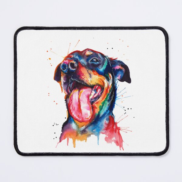 Item preview, Rottweiler Dog Colorful Art designed and sold by doodIllustrate.