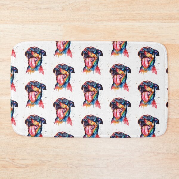 Item preview, Rottweiler Dog Colorful Art designed and sold by doodIllustrate.