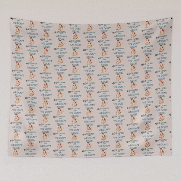 Item preview, Funny Viral Meme We Listen And We Don't Judge Fun Joke designed and sold by tamdevo1.