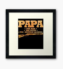 Papa hunting legend Framed Print