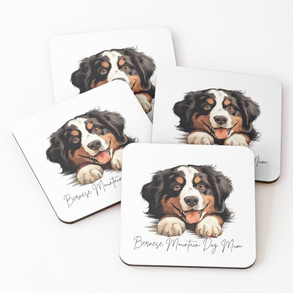 Item preview, Cute Peeking Bernese Mountain Dog Mum designed and sold by NicheFifty-Two.