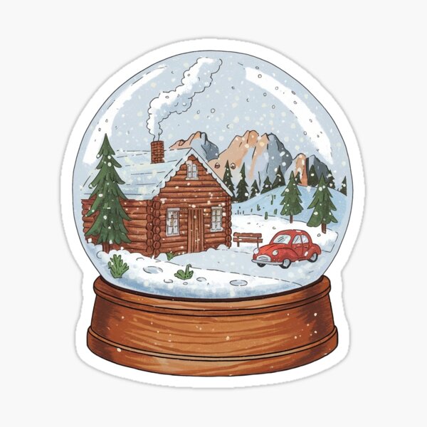 Item preview, Oregon snow globe sticker designed and sold by BABA1655.