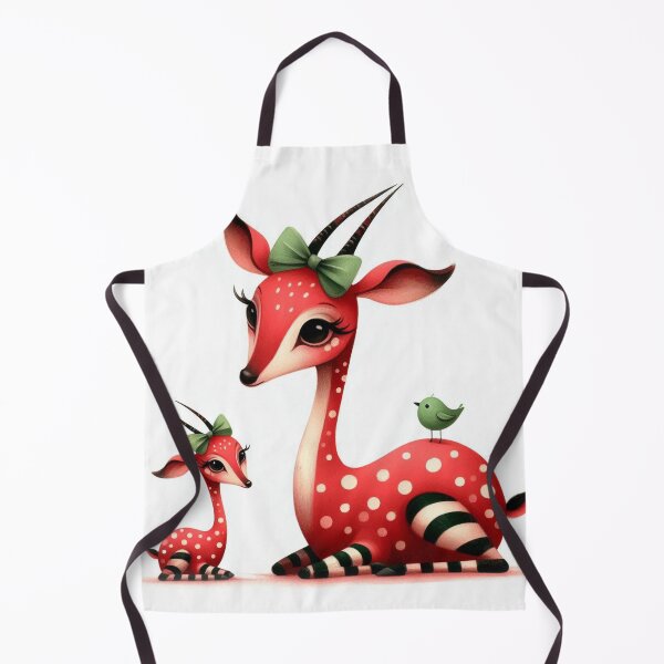 Item preview, A whimsical illustration of adorable red antelopes designed and sold by Beyondnote-Art.
