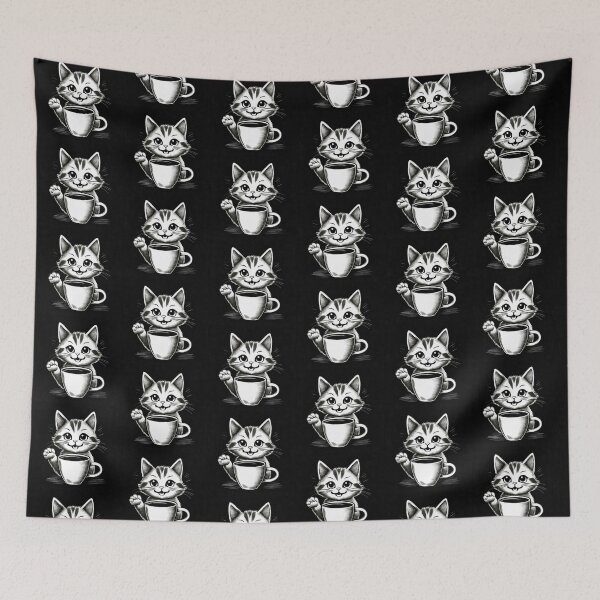 Item preview, Kitten with Coffee designed and sold by Mikhail Palinchak.