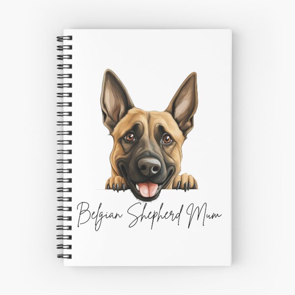 Item preview, Cute Peeking Belgian Shepherd Mum designed and sold by NicheFifty-Two.