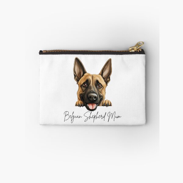 Item preview, Cute Peeking Belgian Shepherd Mum designed and sold by NicheFifty-Two.