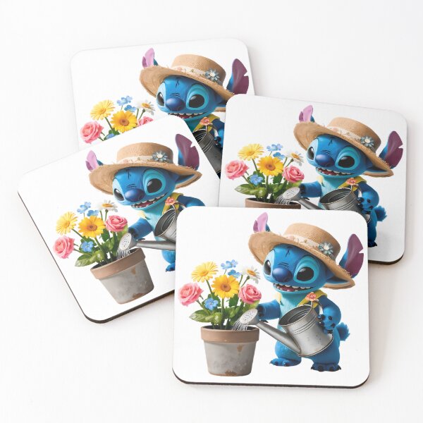 Item preview, Stitch watering flowers designed and sold by ViciNetwork.