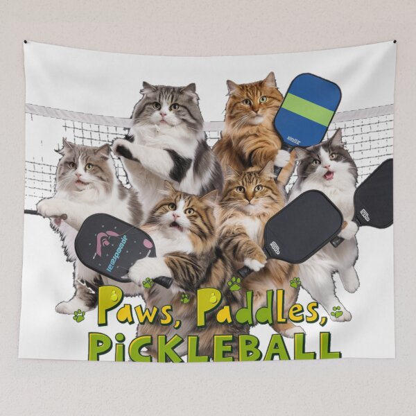 Item preview, Paws, Paddles, Pickleball designed and sold by ChonkingHazard.