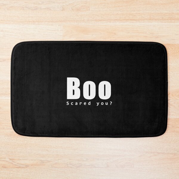 Item preview, Simple text of "Boo". Underneath the text is another one "Scared you?".  designed and sold by Queens-Closet.