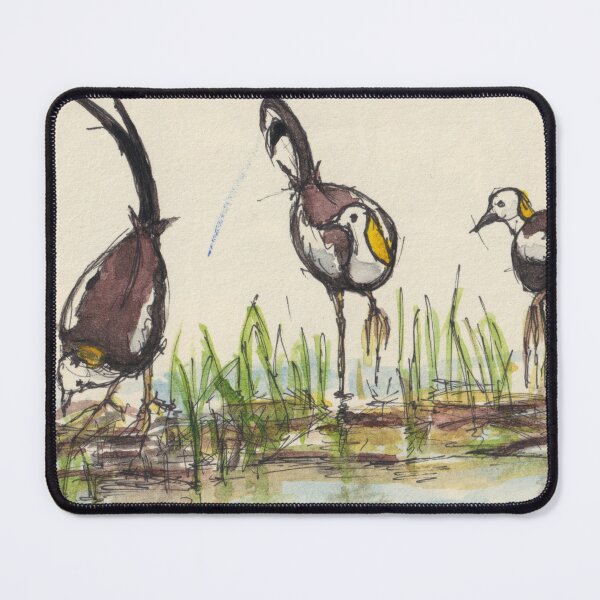 Item preview, Pheasant tailed Jacana birds designed and sold by BirdsAndBrush.