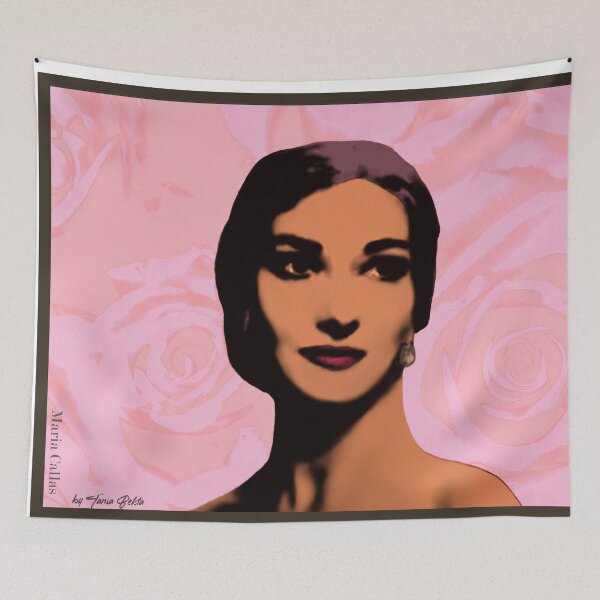 Item preview, Maria Callas in coral & pink designed and sold by Tania Bekta.