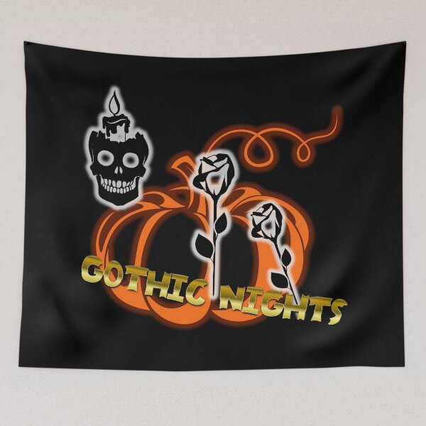 Item preview, Gothic Nights . Halloween . Typographic . Cartoon Style . #2 designed and sold by Artistic63.
