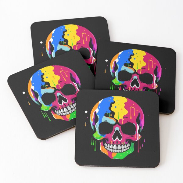 Item preview, Colorful Painted Skull designed and sold by ChestJestTees.