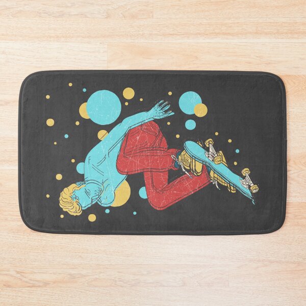 Item preview, A blue guy jumps with a skateboard designed and sold by GreissDesign.