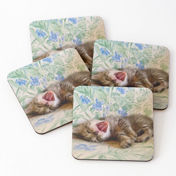 Item preview, Cute Yawning Kitten designed and sold by Quoppidou.