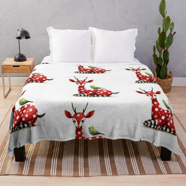 Item preview, A whimsical illustration of adorable red antelope designed and sold by Beyondnote-Art.