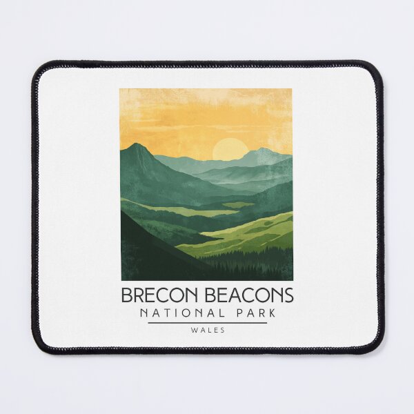 Item preview, A Vintage Travel Poster of Brecon Beacons National Park - Wales  designed and sold by GoodOldVintage.