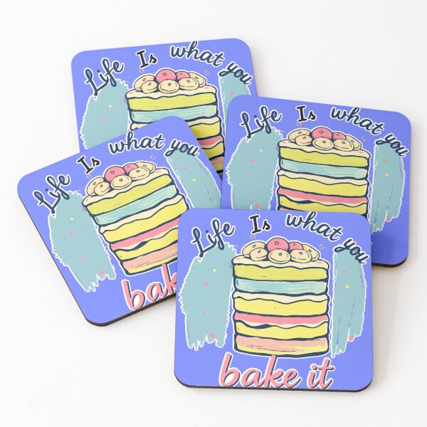 Item preview, Life is What You Bake It - Retro Cake designed and sold by CoolEnthusias.